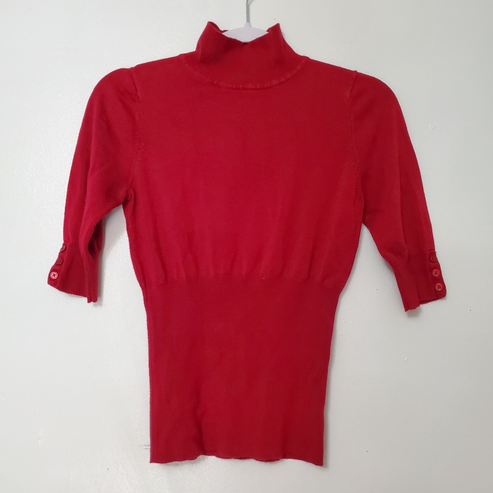 Express Sweater Turtle Neck Ladies Concept Red Small
